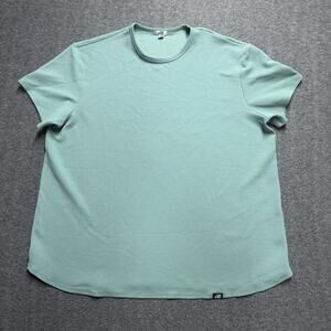 One Bone Bullet Shirt Mens 5XL (4) Green Short Sleeve Wrinkle Free Waffle Tee